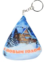 Брелок-антистресс С Новым Годом Домик (10 см)