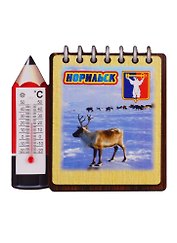 ГС Магнит Норильск Блокнот вид 3 (дерево) (7,5см)