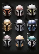 Скетчбук А6 48л "Звёздные войны. Шлемы мандалорцев" тв.обложка