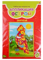 Набор для творчества Рыжий кот Аппликация фетром Формат А5 Попугай А-9657