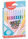 Фломастеры Maped, Pastel, смываемые 10 цветов