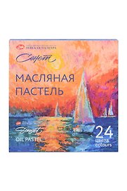 Пастель масляная 24цв "Сонет" к/к, Сонет