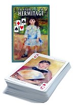 Сувенирные игральные карты, колода 54, Шедевры Эрмитажа, "Девочка с кнутиком"