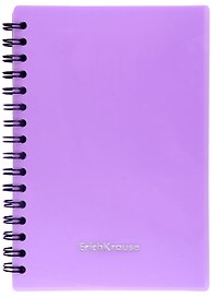 Записная книжка «Candy» А6, 80 листов в клетку, сиреневая, спираль, Erich Krause