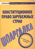Шпаргалка по конституционному праву зарубежных стран.