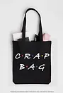 Сумка-шоппер. Crap bag (черная, 38х43 см, длина ручек 58 см)
