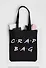 Сумка-шоппер. Crap bag (черная, 38х43 см, длина ручек 58 см) - 0