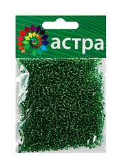 Набор д/творчества АСТРА Бисер 11/0 20гр 27 зеленый