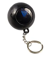 Брелок Шар предсказаний Stay magical (черный) (4,5х4,5)