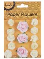 Набор для творчества. Цветы "Paper Flower", 3 больших + 10 маленьких, розовые и молочные