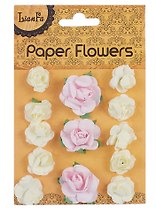 Набор для творчества. Цветы "Paper Flower", 3 больших + 10 маленьких, розовые и молочные