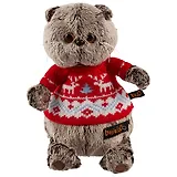 Мягкая игрушка Басик в свитере с оленями (22 см) (Ks22-089)