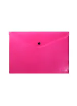 Папка-конверт А4 "Neon" на кнопке, пластик, ассорти, Erich Krause