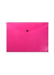 Папка-конверт А4 "Neon" на кнопке, пластик, ассорти, Erich Krause