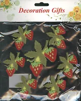 Наклейка войлок спелые ягодки (566287) (7 шт.) (18х17см) (упаковка)