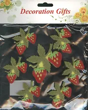 Наклейка войлок спелые ягодки (566287) (7 шт.) (18х17см) (упаковка)