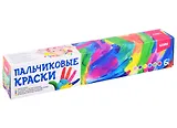 Пальчиковые краски 6 цв. по 40 мл. (LORI) Пкр-006