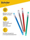Набор гелевых ручек пиши-стирай 4 цвета, Schiller - 1