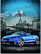 Тетрадь на кольцах «MODERN CARS» 120 листов в клетку, А5, сменный блок - Феникс+
