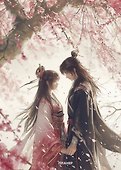 Планер недатированный «Любовь под цветущей вишней» А4, 36 листов - Эксмо - 0