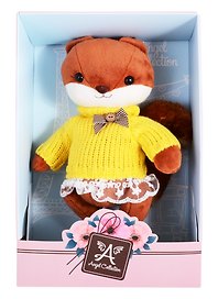 Мягкая игрушка Angel Collection Белочка Белль в свитере (28 см) (681491) (коробка)