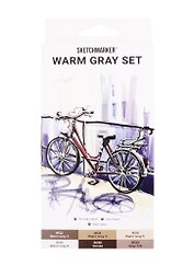 Маркеры 06цв "Warm Gray" карт.кор., Sketchmarker