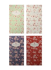 Записная книжка «Small flowers» А6+, 24 листа в линейку, сшивка, Languo, в ассортименте
