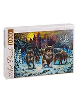 Пазл Волки и готический замок Artpuzzle 1000 элементов ХАП1000-4442