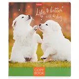 Тетрадь в клетку Hatber, "Doggie-Щенки", 48 листов, в ассортименте