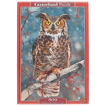 Пазл «Большая рогатая сова» 500 элементов, Castorland