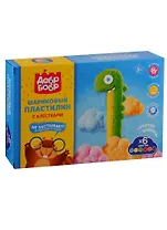 Шариковый пластилин ДобрБобр с блестками (6 цв.) НШБНЗ6