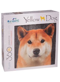 Пазл Оригами, Yellow dog Собаки. Акита Ину 360эл., (470х470) +плакат 03466