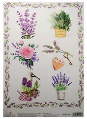 Декупажная карта Цветущая лаванда 1 21*30см