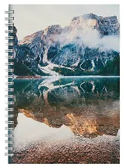 Тетрадь в линейку Listoff, "Пейзаж в горах", 100 листов