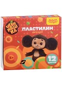 Пластилин «Чебурашка», 12 цветов, 180 г, Мульти-Пульти - 0