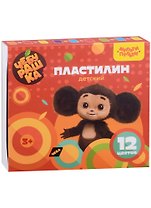Пластилин "Чебурашка", 12 цветов