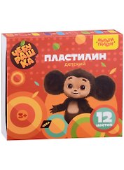 Пластилин "Чебурашка", 12 цветов