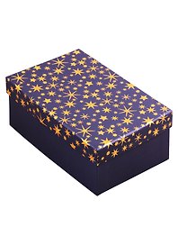 Коробка подарочная Ночные звезды 21*14*8,5см, картон