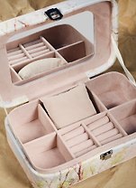Шкатулка для драгоценностей с зеркалом (23х15х7) кожзам (6711005)