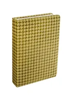Ежедневник недат. А5 160л "Tweed" бежевый, иск.кожа, тисн."гусиная лапка", тв.переплет, поролон, ляссе, In Folio