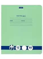 Тетрадь в узкую линейку Hatber, "Панда-Тетрадь", 12 листов