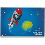 Альбом для рисования Listoff, "Ракета", А4, 20 листов, на скрепке