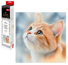 Набор для творчества Феникс+. Алмазная мозаика «Рыжий котенок», 30 х 30 см