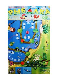 Настольная игра-ходилка «Рыбалка», Рыжий Кот