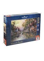 Паззл 1000 (58441) Утро в маленьком городке (Thomas Kinkade) (коробка)
