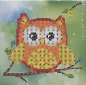Алмазная мозаика на подрамнике Сова (TZ-13492P) (20х20см) (частичн. выкл.) (упаковка) (Tukzar)