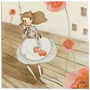 Скетчбук «Алиса в Стране Чудес и котик», 21 х 21 см, 80 листов