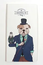 Блокнот, 48K (90*173мм) 24л линейка, картонная обложка на сшивке