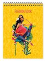 Скетчбук 140*200 24л "Fashion book"/"Модные истории. Дизайн 2" 100 г/м2, евроспираль, глянц.ламинация, контент