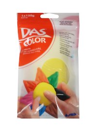 Паста для моделирования DAS Color 150г желтая, самозатверд., Fila